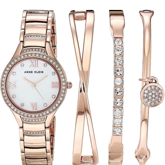 Anne Klein Accessories - Anne Klein Swarovski Crystal Watch & Bracelet Set